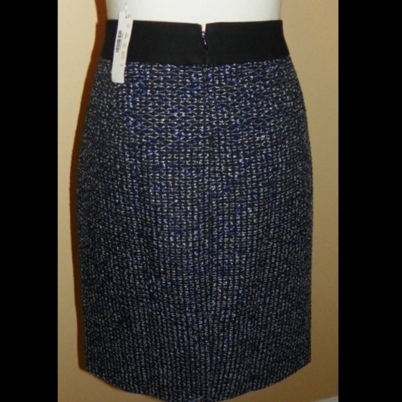 NWT J. Crew sz 10 Midnight tweed pencil skirt $128 - Picture 3 of 4